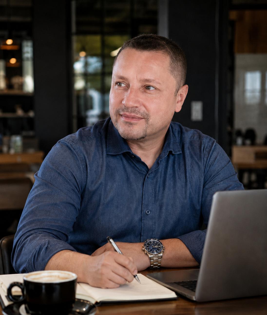 Juan Camilo Gutiérrez trabajando